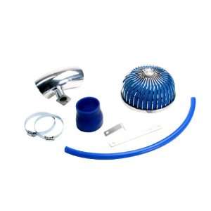   92 98 POLISHED ALUMINUM AIR INTAKE SYSTEM WITH BLUE SUSU STYLE FILTER