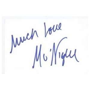  MO NIQUE Signed Index Card In Person 