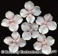 Blush Hydrangea Flower Bridal Hair Pins Veil Wedding  