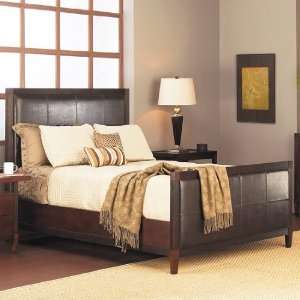  Mondrian Leather Panel Bed (California King) by Modus 