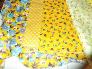 Yellow Quilting Cotton Fabrics Floral Prints Cotton CUTE  