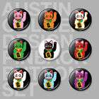 MANEKI NEKO Pinback Buttons Pins   Super Lucky Cat