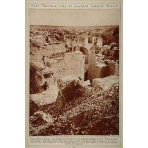 1923 Babylon Ishtar Gate Excavation Rotogravure Print   Original 