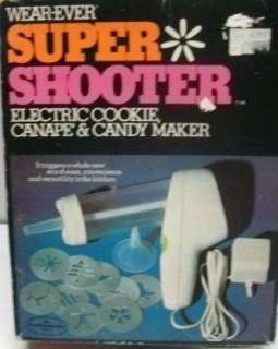 WEAR EVER SUPER SHOOTER Electric Cookie Press Gun /box  