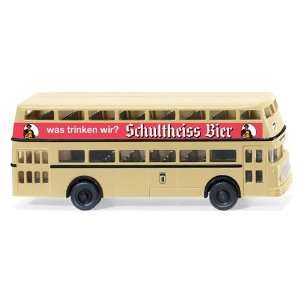  Wiking 07220239 Bussing D2U Double Decker Bus Schultheiss 