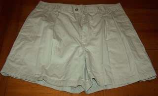   clothing KHAKI SHORTS size 34 waist BRITCHES 100% cotton EUC  