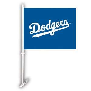  MLB Los Angeles Dodgers Double Sided Car Flag   Set of 2 