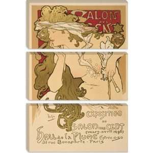 Salon des Cent 20th Exposition Vintage Poster by Alphonse Mucha 