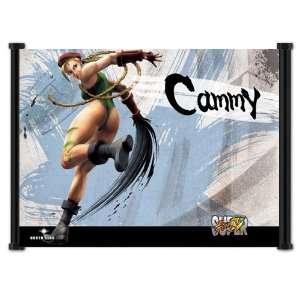 Super Street Fighter IV 4 Game Cammy Fabric Wall Scroll Poster (42x32 