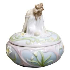  Sitting Girl Porcelain Trinket Box