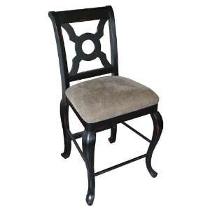  English Counter Chair w Padded Seat & Cabriole Legs   Set 