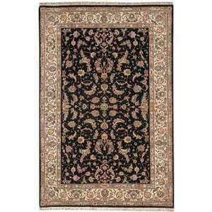  Hri Emerald 614 Black Black/Ivory 6 X 9 Area Rug