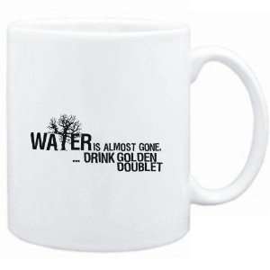 Mug White  Water is almost gone  drink Golden Doublet 