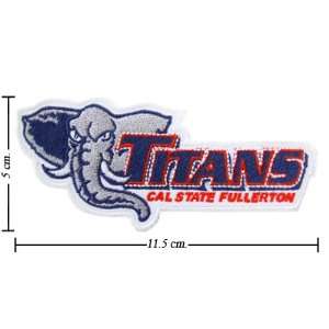 Cal State Fullerton Titans Logo Embroidered Iron on Patches Free 