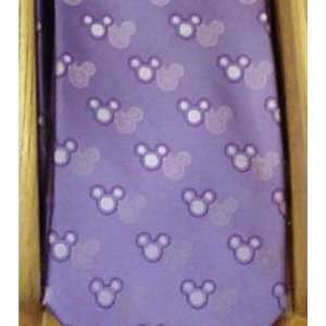  Disney Mickey Mouse Silk Tie Lavender