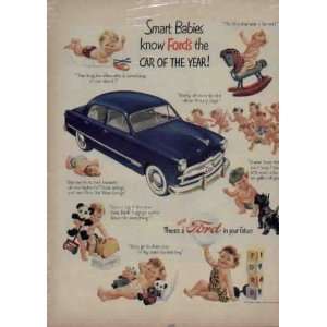   Babies know Fords the Car Of The Year  1949 Ford Ad, A3325