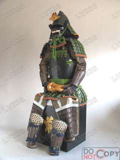 Japanese Rüstung Art wearable Samurai Armor Green  