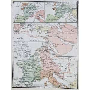  Norstedt Map of the Califate and Carolingernas (1876 