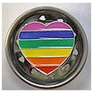   Rainbow Heart Enamel Novelty Kitchen Sink Strainer