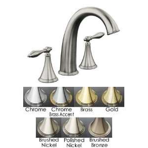 com Kohler Polished Nickel Traditional Finial Deck Mount Bath Faucet 