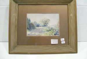 Water Color Of Presquile Point Area Cottage Framed  