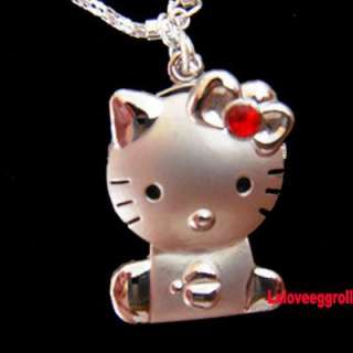 Cute Big CatPocket Quzrtz Necklace Chain Watch x 1  