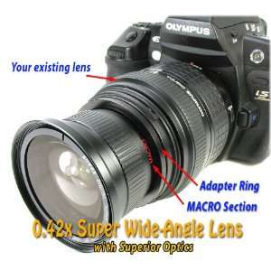  7 Pc 2 Lens Wide Angle Lens Kit w/MACRO and UV Filter for 