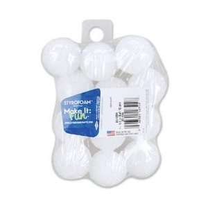  Floracraft Styrofoam Balls 1 1/4 12/Pkg White BA125H; 3 