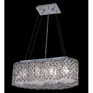  Stunning oval formed crystal chandelier lighting fixtures 