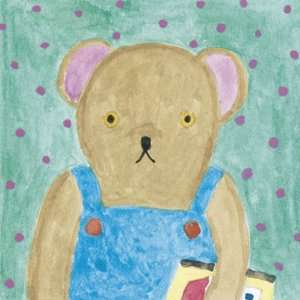  Studious Bear Canvas Reproduction Baby