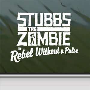  Stubbs The Zombie White Sticker Car Vinyl Window Laptop 