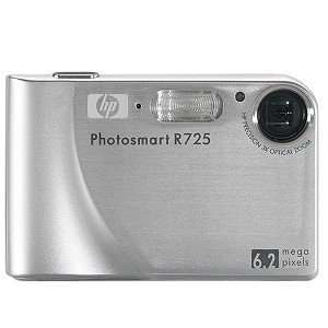   HP Photosmart Slim R725 6.2MP 24X Zoom, 2 LCD Digital Camera Camera