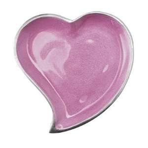  Mariposa Heart and CanapÍ© with Pink Enamel Interior 
