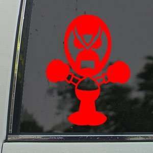  Homestar Runner Red Decal Strong Bad Truck Window Red 