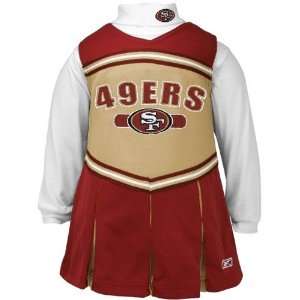   Francisco 49ers Garnet Toddler 2 Piece Cheerleader Dress Sports
