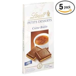 Lindt Petite Dessert Creme Brule, 5.3 Ounce Bars (Pack of 5)  