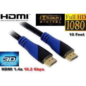  Premium High Speed Hdmi 1.4a with Ethernet 3d 10ft 