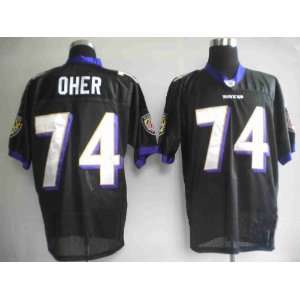  NFL Jerseys Baltimore Ravens 74# Oher Black Authentic 