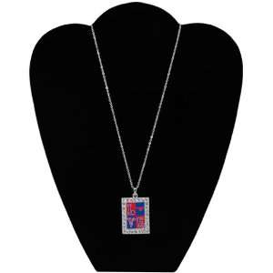  NCAA SMU Mustangs Square Love Necklace