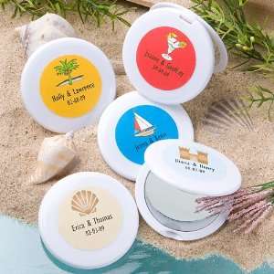   , Personalized Expressions Collection Mirror Compact Favors Beach
