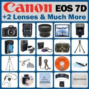  7D 18 MP CMOS Digital SLR Camera with 3 inch LCD with Canon EF S 24 