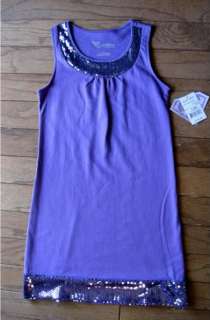 Girls Purple Dress Sequin Accents Nastia Size 14 & 16 732409634714 