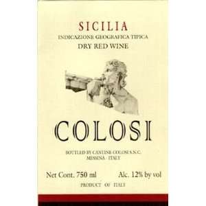  2009 Cantine Colosi Sicilia Rosso Igt 750ml Grocery 
