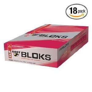  Clif Shot Bloks Strawberry flavored Health & Personal 