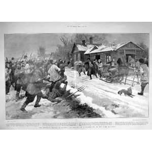    1905 PEASANTS RUSSIA ATTACK FARMHOUSE OREL DISTRICT