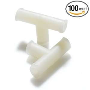 Value Plastics Female Luer Lug Style Cap with Tether Loop, White Nylon 