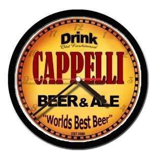  CAPPELLI beer and ale cerveza wall clock 