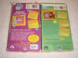Awesome Lot of 4 Blues Clues Kids VHS Movies  