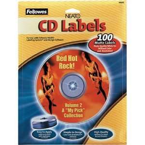 Fellowes 99941 CD labels Matte (100 Capacity) Office 