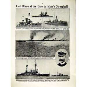    1915 WAR TURKS BRITISH MARINES SHIP VENGENCE CARDEN